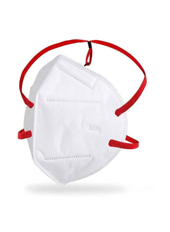 C-Cure C Cure N95 Head Loop Reusable Non woven Face Mask | Anti Air Pollution & Protective Mask | 5 Layers Filtration with 2 Melt Blown For Men & Women Pack Of 5 (White) - Image 2
